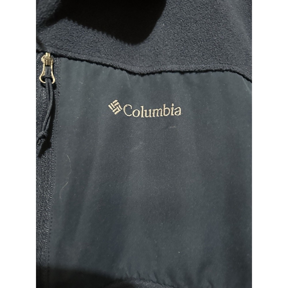Columbia Interchange Jacket Fleece Full Zip Navy Blue Large Mens‎ Outdoor - Picture 3 of 6